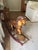 Antique Hand-Painted Carved Wood Rocking Horse on Wheels For Sale In Baton Rouge - Image 6 of 7