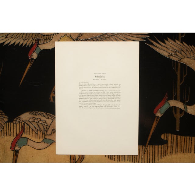 1930s 1939 After Isabel Bishop "Schoolgirls", First Edition Period Offset Lithograph For Sale - Image 5 of 8