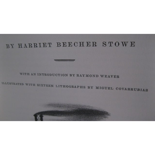 Burgundy 1930s Uncle Tom’s Cabin or Life Among the Lowly by Harriet Beecher Stowe Signed, Numbered Book For Sale - Image 8 of 12