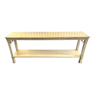 Vintage 1960s Asian Style Fretwork Console/ Sofa Table For Sale