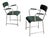 Italian Metal and Faux Leather Chairs by Maltoni Carlo Arredi Metallici, 1930s, Set of 2 For Sale