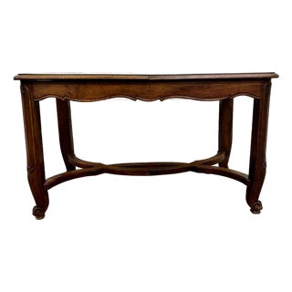 Antique French Country Provincial Louis XV Style Refectory Dining Harvest Table For Sale