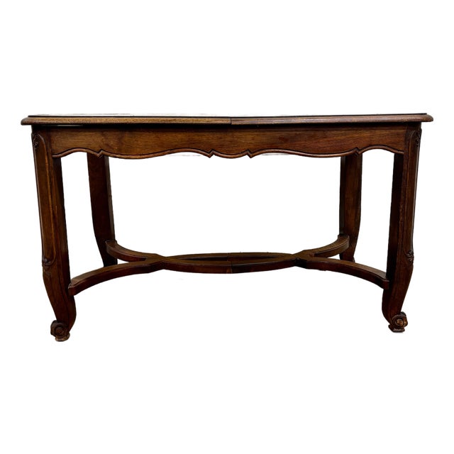 Antique French Country Provincial Louis XV Style Refectory Dining Harvest Table For Sale