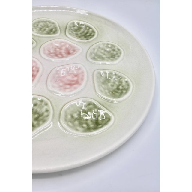 Antique French Faience Oyster Platter For Sale - Image 4 of 10