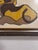 Vintage Judaica Lion of Judah Needlepoint Textile Art, Framed For Sale - Image 4 of 4