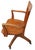 Wood Antique Oak Bank of England Swivel Tilt Desk Chair For Sale - Image 7 of 10