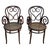 Traditional Large Victorian No.4 Bent Oak Cafe Daum Style Bentwood Armchair by Thonet, Pair For Sale - Image 3 of 9