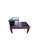 Wood Vintage Custom Postmodern Geometric Accent Table With Plexiglass Display Shelf For Sale - Image 7 of 11