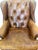 Sienna Rare Vintage Zagaroli Chesterfield Wingback Leather Chair With Hairy Claws For Sale - Image 8 of 10