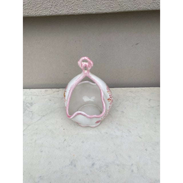 French Country French Faience Quimper Basket Circa 1950 For Sale - Image 3 of 4