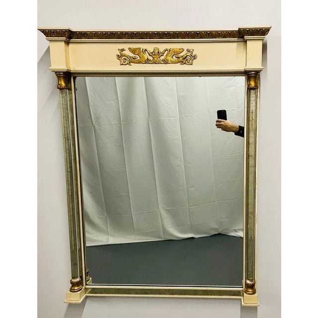 Hollywood Regency Style Grosfeld House Wall / Console / Pier Mirror, Bronze For Sale - Image 4 of 13