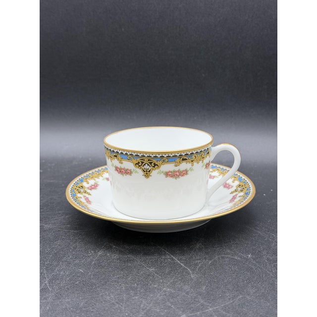 Limoges Porcelain Tea Set, 1950s, Set of 15 For Sale - Image 12 of 14