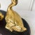 Mid Century Brass Ducks Figurines Mounted on Wooden Base For Sale - Image 4 of 6