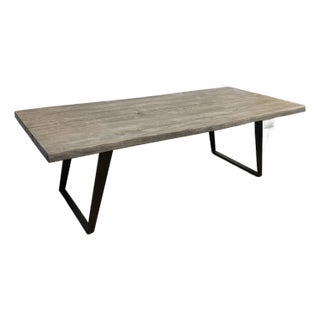 Crate & Barrel Yukon Live Edge Dining Table For Sale