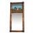 Antique Reverse Painted Hanging Wall Mirror For Sale