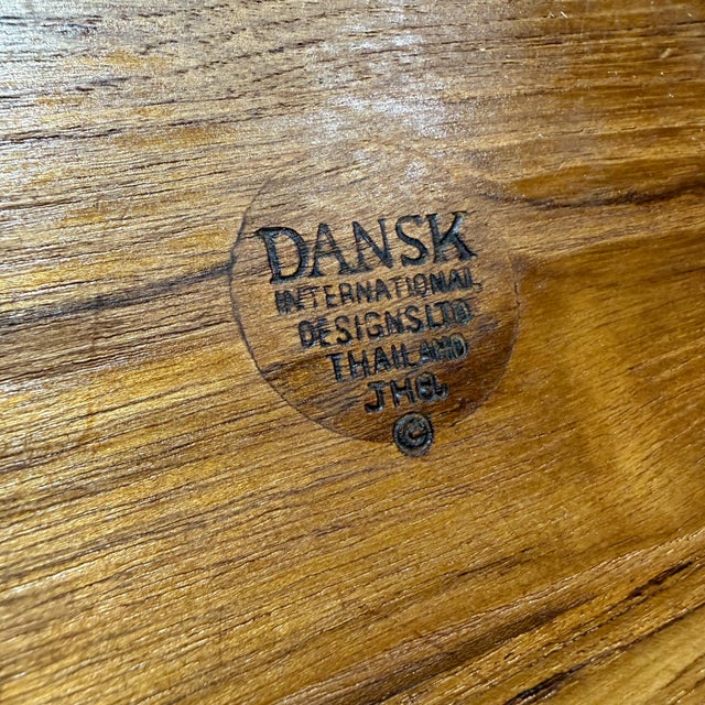 Brown Vintage Dansk Designs Teak Wood Ice Bucket Jens Quistgaard Ihq For Sale - Image 8 of 8