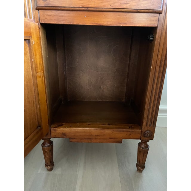1990s 1990s Vintage Walnut Nightstand For Sale - Image 5 of 12