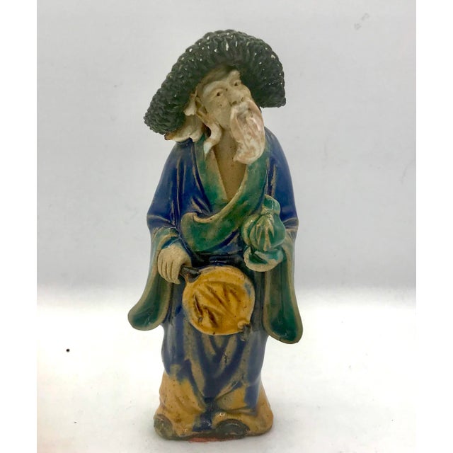 Chinoiserie Antique Late 19th Century Shekwan Mud Man For Sale - Image 3 of 7