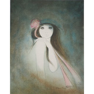Bernard Charoy, Sophie au ruban, Lithograph For Sale