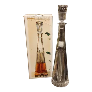 1980s Fifth Avenue "Bracelet" Lead Crystal Decanter