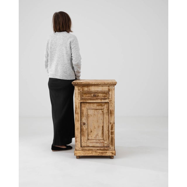 19th Century French Wood Patinated Bedside Table For Sale - Image 18 of 18
