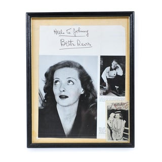 Bette Davis Autographed Photos For Sale