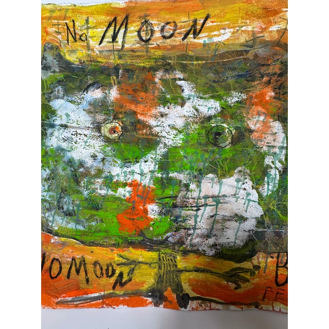 Contemporary Bruce Burstert " No Moon" Painting For Sale - Image 3 of 5