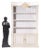 Mid 19th Century Monumental Painted Bookshelf With Gilt Accents For Sale