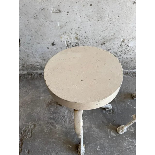 Set of Antique Cast Iron Side Tables, Set of 2 For Sale - Image 4 of 10