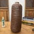 Late 20th Century Textured Ceramic Vase in Reddish-Brown & Black Finish For Sale - Image 5 of 11
