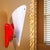 Red Mid-Century Modern French Red Plastic Adjustable Wall Sconce, 1960s For Sale - Image 8 of 15