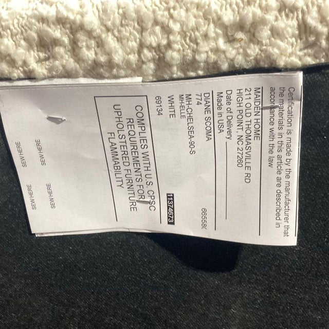 Wood Maiden Home Chelsea 90" Sofa For Sale - Image 7 of 8