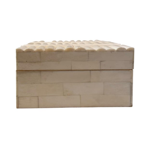 Vintage Maitland Smith Style Bone Decorative Box For Sale In Tampa - Image 6 of 10