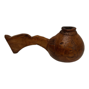 1900’s Antique Hand Carved Resewood Opium Cup From Jodphur, India