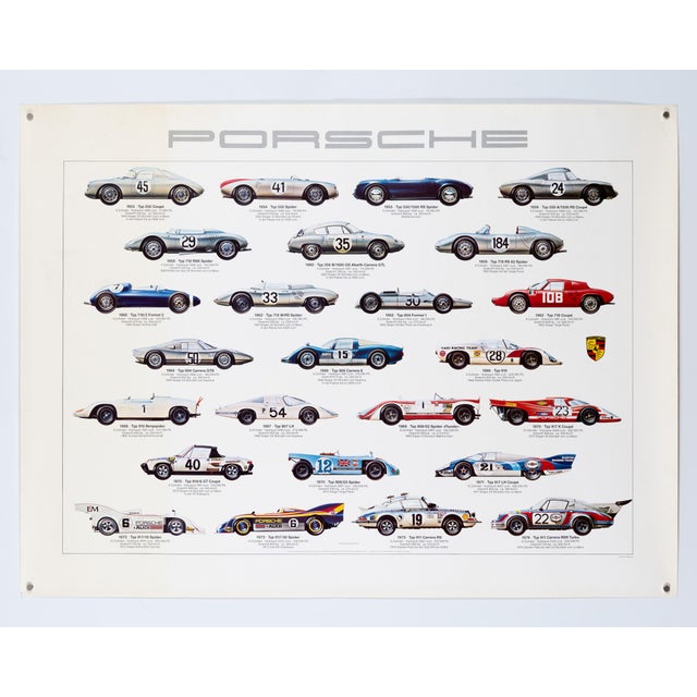 Modern Original Porsche Poster by Ken Rush For Sale - Image 3 of 9
