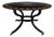 Regency Style Round Dining Table in Black Lacquer For Sale