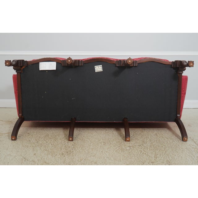 Baker Colonial Williamsburg Chippendale Mahogany Clawfoot Sofa For Sale - Image 16 of 18