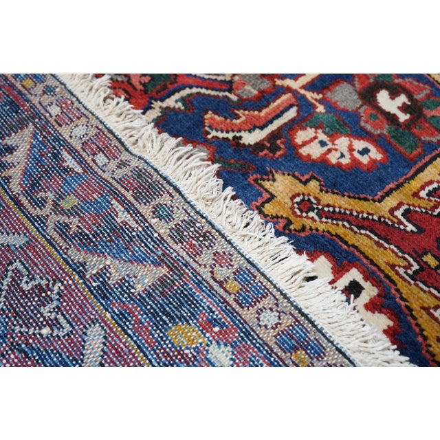 Vintage Persian Bakhtiari Rug 12'8'' X 15'4'' For Sale - Image 11 of 11