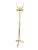 Elegant freestanding coat rack in polished brass with detailed scrollwork and solid hooks. A statement piece for any...
