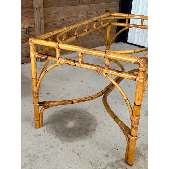 1950's Coastal Italian Bamboo Dining Table | Chairish