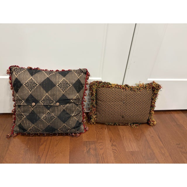 Add a rich, texture-filled statement to your sofa, chair, or bedding with this gorgeous, curated pair of bohemian-...