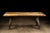 This vintage table features a butcher block that has been completely refinished by hand to preserve the decades of aging...
