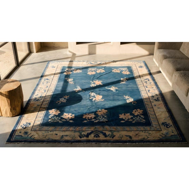 Late 19th Century 19th Century Chinese Peking Carpet ( 8' X 9'6" - 245 X 290 ) For Sale - Image 5 of 7