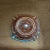1960s Mid Century Blue and Brown Drip Glaze Ashtray For Sale - Image 5 of 6