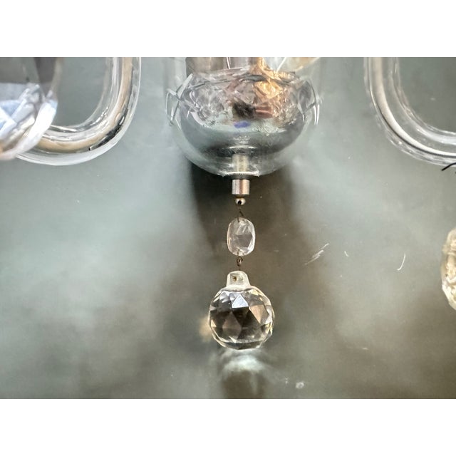 Crystal Bohemian Sconces, 1970s, Set of 2 For Sale - Image 6 of 15