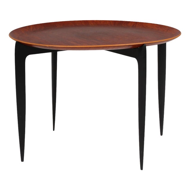 Vintage Teak Tray Table by H. Engholm & Svend Åge Willumsen for Fritz Hansen, 1960s For Sale