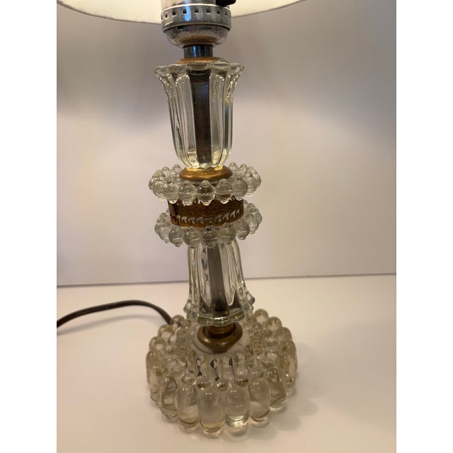 Vintage 1930's Crystal Round Boudoir Lamps - a Pair For Sale In Boise - Image 6 of 9