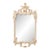 Louis XV Style Cream Lacquered Wall Mirror For Sale