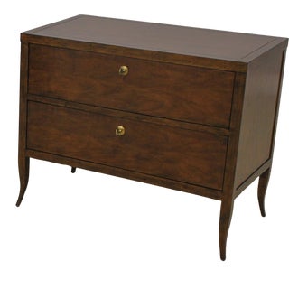 Pair Theodore Alexander 2 Drawer Oversized Nightstand Chests For Sale