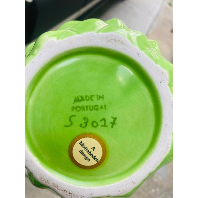 Mottahedeh Vintage Mottehedeh Pineapple in Shocking Green For Sale - Image 4 of 6